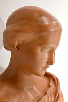 Terracotta Bust from Atelier Lorenzi, 1920s-RVK-1420520