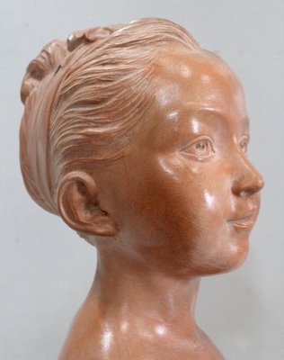 Terracotta Bust of Louise Brongniart After Houdon, 1900-RVK-877367