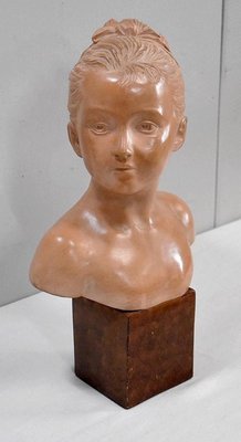 Terracotta Bust of Louise Brongniart After Houdon, 1900-RVK-877367