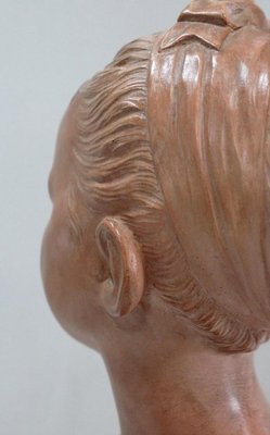 Terracotta Bust of Louise Brongniart After Houdon, 1900-RVK-877367