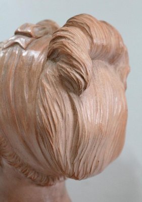 Terracotta Bust of Louise Brongniart After Houdon, 1900-RVK-877367