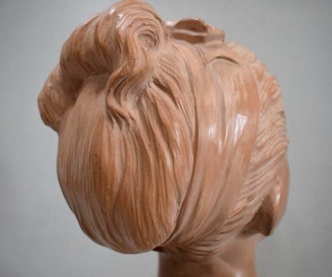 Terracotta Bust of Louise Brongniart After Houdon, 1900-RVK-877367