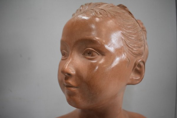 Terracotta Bust of Louise Brongniart After Houdon, 1900-RVK-877367