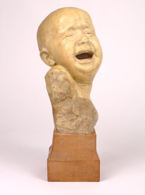 Terracotta Child Sculpture by Alimondo Ciampi-MLN-900108