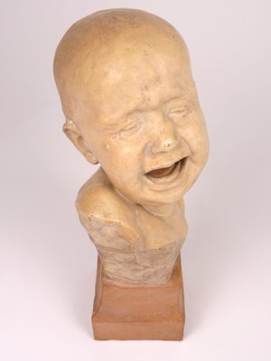 Terracotta Child Sculpture by Alimondo Ciampi-MLN-900108