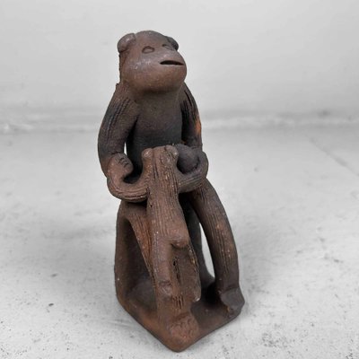 Terracotta Konoha Saru Tree Leaf Monkey Wooden Leage Kiln, Japan, 1970s-DWL-1737130