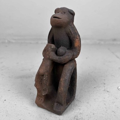 Terracotta Konoha Saru Tree Leaf Monkey Wooden Leage Kiln, Japan, 1970s-DWL-1737130