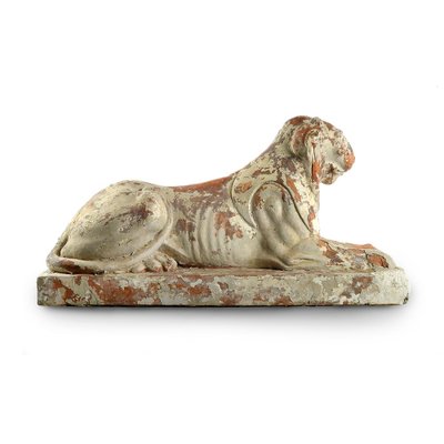 Terracotta Lion Statues, Set of 2-NQ-737755