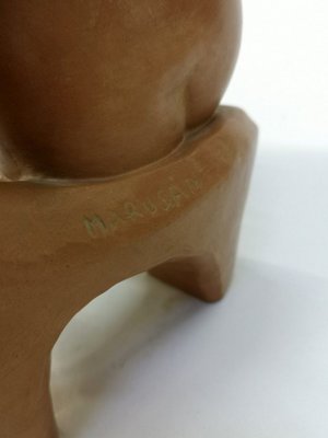 Terracotta Nude Sculpture by Laszlo Marosan 1960s-UWE-829824