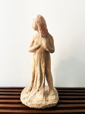 Terracotta Sculpture of Nude Woman, Early 20th Century-OLY-1720028