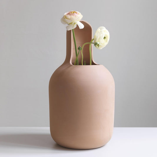 Terracotta Set of 3 Gardenias Large Vases by Jaime Hayon