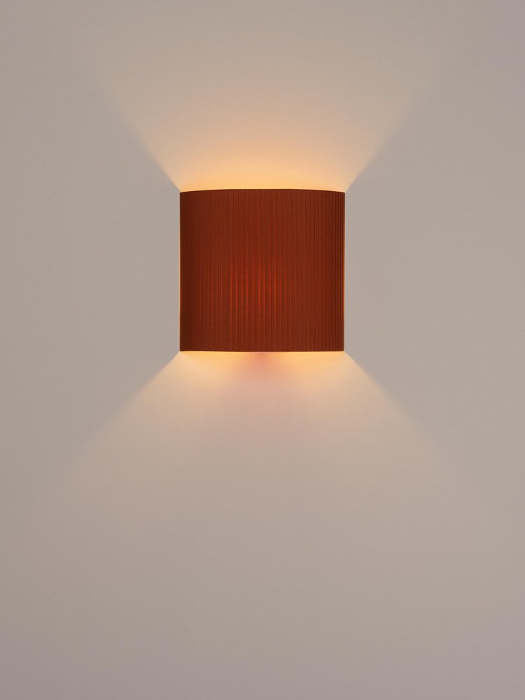 Terracotta Square Wall Lamp by Santa & Cole