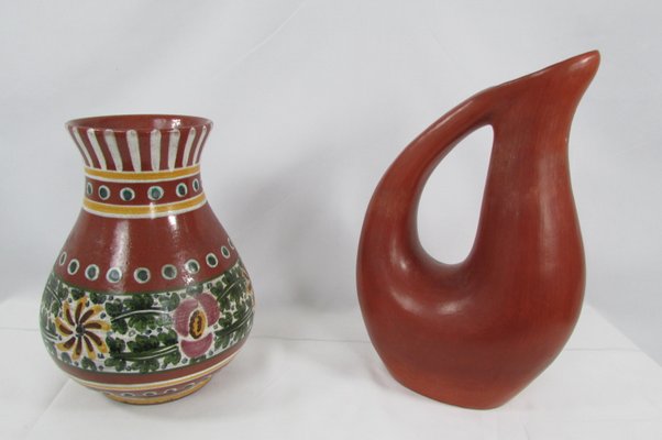 Terracotta Vases, 1970s, Set of 2-RDN-1424806