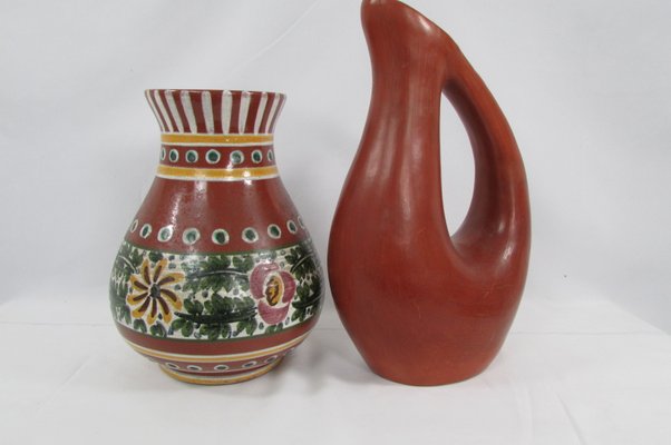 Terracotta Vases, 1970s, Set of 2-RDN-1424806