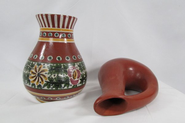 Terracotta Vases, 1970s, Set of 2-RDN-1424806