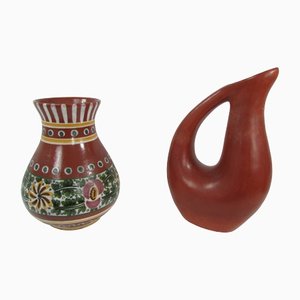 Terracotta Vases, 1970s, Set of 2-RDN-1424806