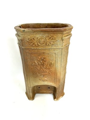 Terracotta Water Fountain with Floral Decoration and Medici Cup, 19th Century-EUT-2023583