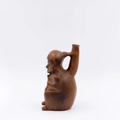 Terracotta Whistling Vase from Chorrera Culture, Ecuador-NYF-2019188