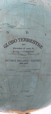 Terrestrial Globe by Antonio Vallardi-QLH-1142543