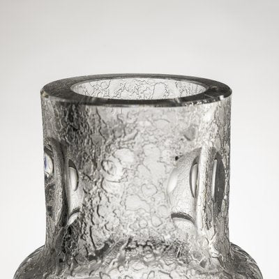 Textured and Cut Hyaline Glass Vessel, Mid-20th Century-SQP-1761699