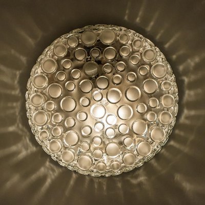 Textured Dots Glass Wall Light by Hillebrand, 1960s-VDW-1264776