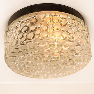 Textured Dots Glass Wall Light by Hillebrand, 1960s-VDW-1264776