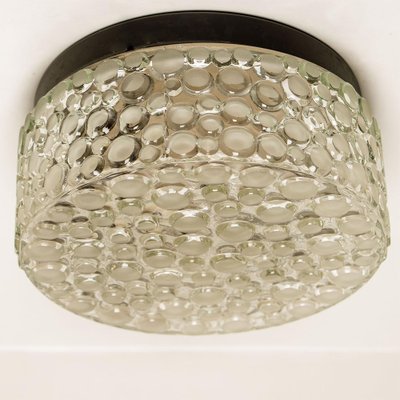 Textured Dots Glass Wall Light by Hillebrand, 1960s-VDW-1264776