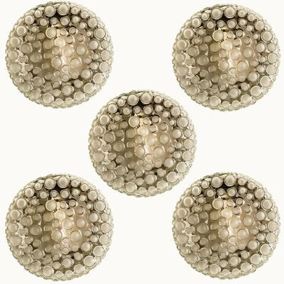 Textured Dots Glass Wall Light by Hillebrand, 1960s-VDW-1264776