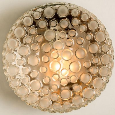 Textured Dots Glass Wall Light by Hillebrand, 1960s-VDW-1264776