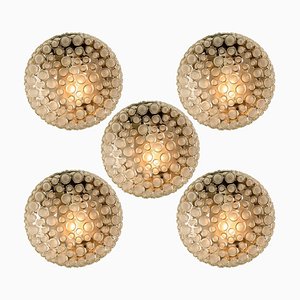 Textured Dots Glass Wall Light by Hillebrand, 1960s-VDW-1264776