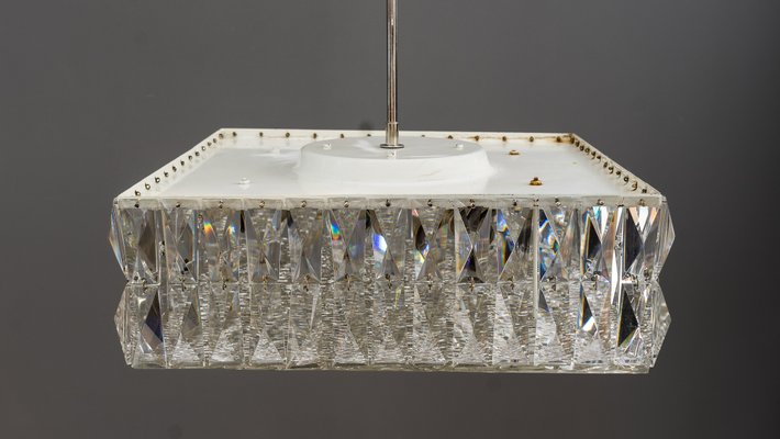 Textured Glass Chandeliers by J. T. Kalmar for Kalmar, Austria, 1950s, Set of 2-SPD-738787