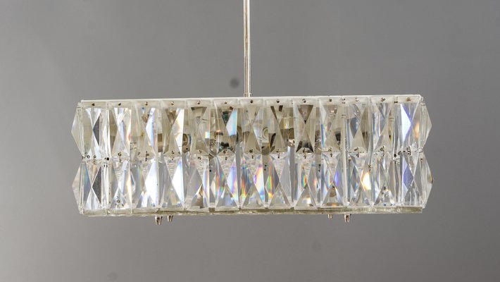 Textured Glass Chandeliers by J. T. Kalmar for Kalmar, Austria, 1950s, Set of 2-SPD-738787