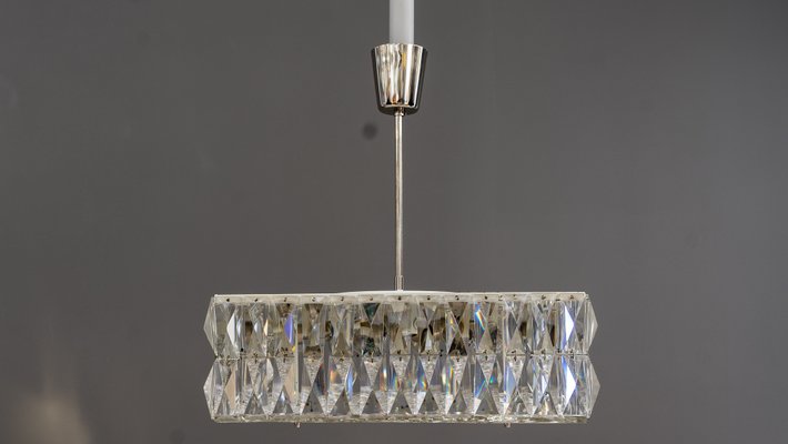 Textured Glass Chandeliers by J. T. Kalmar for Kalmar, Austria, 1950s, Set of 2-SPD-738787