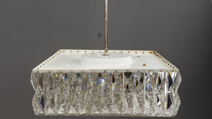 Textured Glass Chandeliers by J. T. Kalmar for Kalmar, Austria, 1950s, Set of 2-SPD-738787