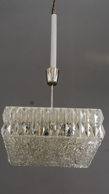 Textured Glass Chandeliers by J. T. Kalmar for Kalmar, Austria, 1950s, Set of 2-SPD-738787