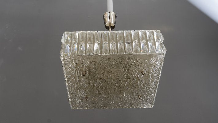 Textured Glass Chandeliers by J. T. Kalmar for Kalmar, Austria, 1950s, Set of 2-SPD-738787