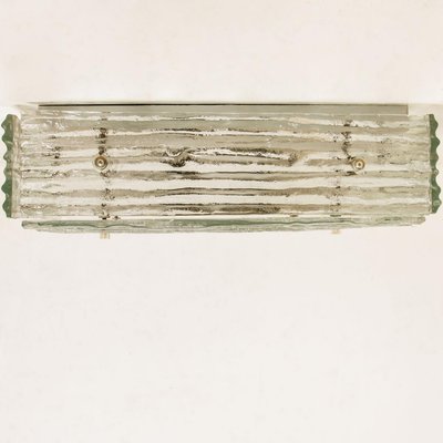 Textured Glass Square Flush Mount from Kalmar, 1960-VDW-2024110