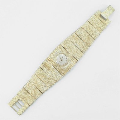 Textured Silver Ladys Watch, 1970s-OLU-1346524