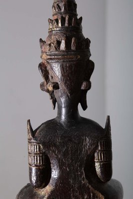 Thai Artist, Sculpture of Buddha, 19th Century, Walnut-RCE-1719944