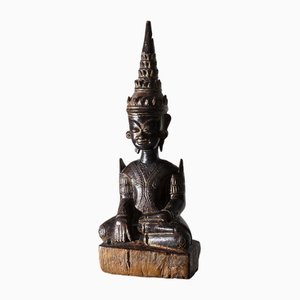 Thai Artist, Sculpture of Buddha, 19th Century, Walnut-RCE-1719944