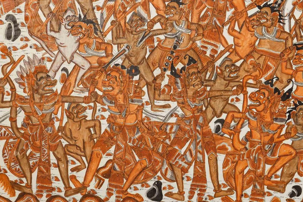 Thai Artist, The War Between Heaven and Hell, 1960, Painting