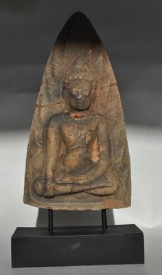 Thai Dväravatï Period Buddha Headstone, 9th-10th Century-KHH-1362877