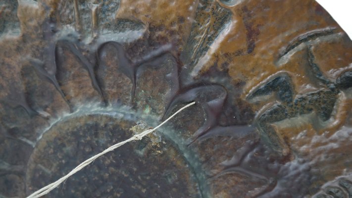 The Allegory of Time Copper Wall Decoration with Horoscope Signs, 1970s-UWE-791987