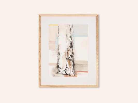 The Birch, Watercolor on Paper, Framed-GPP-1126548