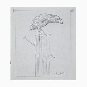 The Crow, Original Pencil Drawing, 1972-ZCI-892056