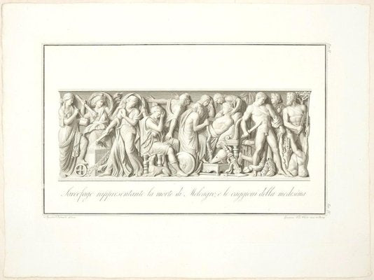 The Death of Meleagro - Origina Etching by Giovanni Foto Veneto - 1821 1821-ZCI-757842