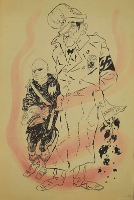 The Dictators, Original ink by Adolf Reinhold Hallman, 1938-ZCI-892006