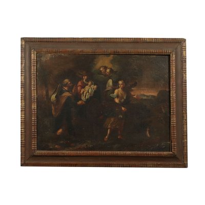 The Flight Into Egypt, 18th-Century, Oil on Canvas, Framed-VMM-1157446