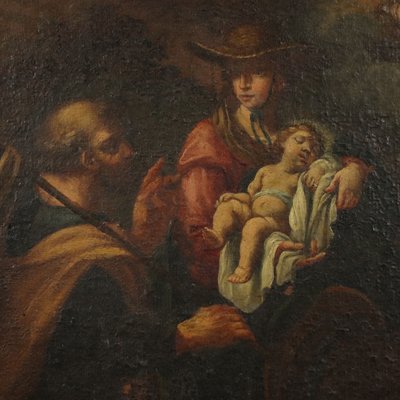 The Flight Into Egypt, 18th-Century, Oil on Canvas, Framed-VMM-1157446