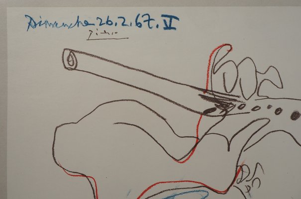 the Flute Player Lithograph after Pablo Picasso-KHH-697775